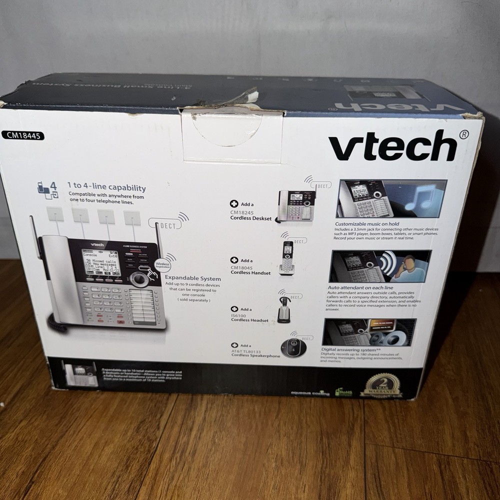 VTech CM18445 4-Line Small Business Main Console