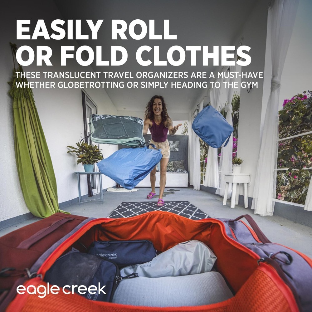 eagle creek Pack-It Isolate Cube M - Medium Packing Cubes for Travel Made wit...