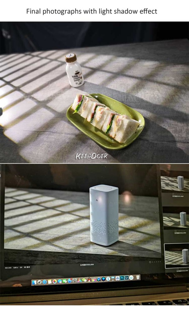 Photography Spotlight Gobos Holder Optical Insert Snoot Plate Beam Light Shadow