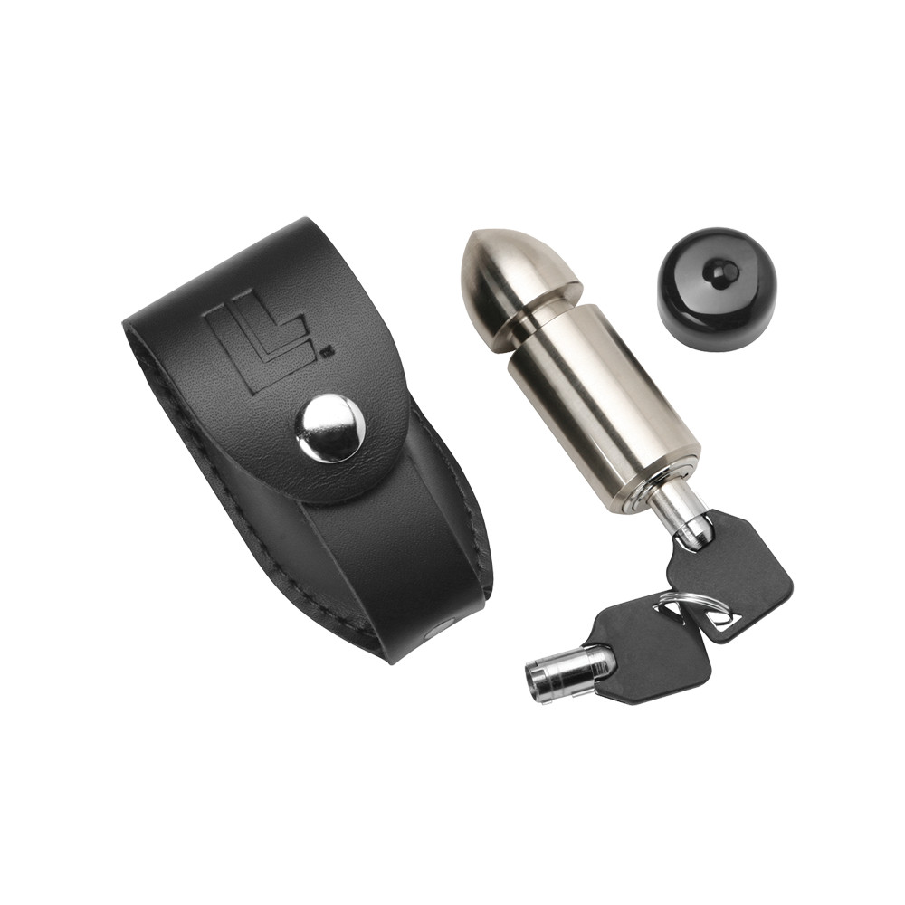 BULLET SHAPED MOTORCYCLE LOCK  STAINLESS STEEL