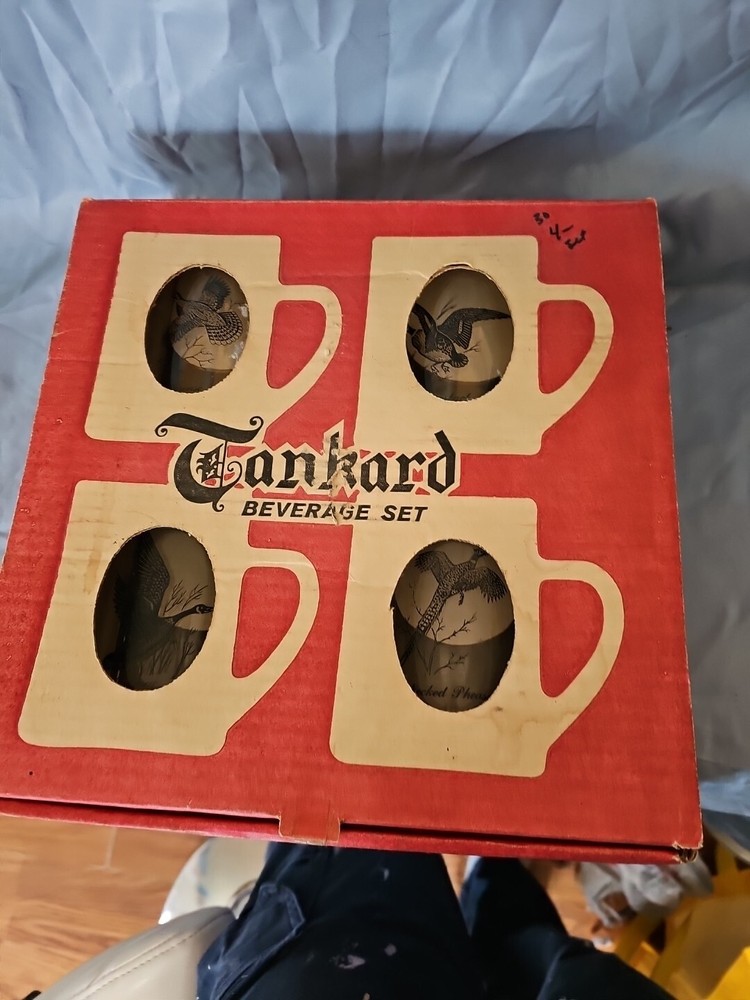 Tankard Beverage Set Fowl Game Birds