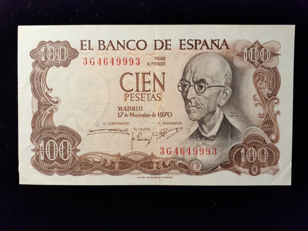 1970  100 PESETAS SPAIN  P 152
