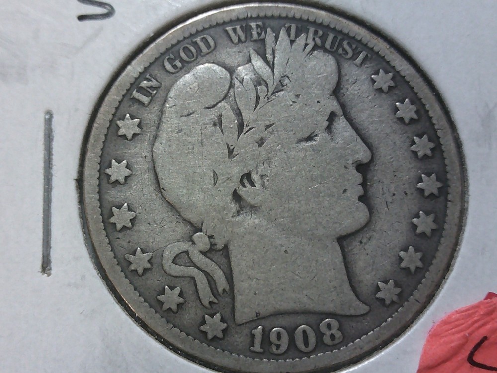 1908-S Barber HAlf Dollar