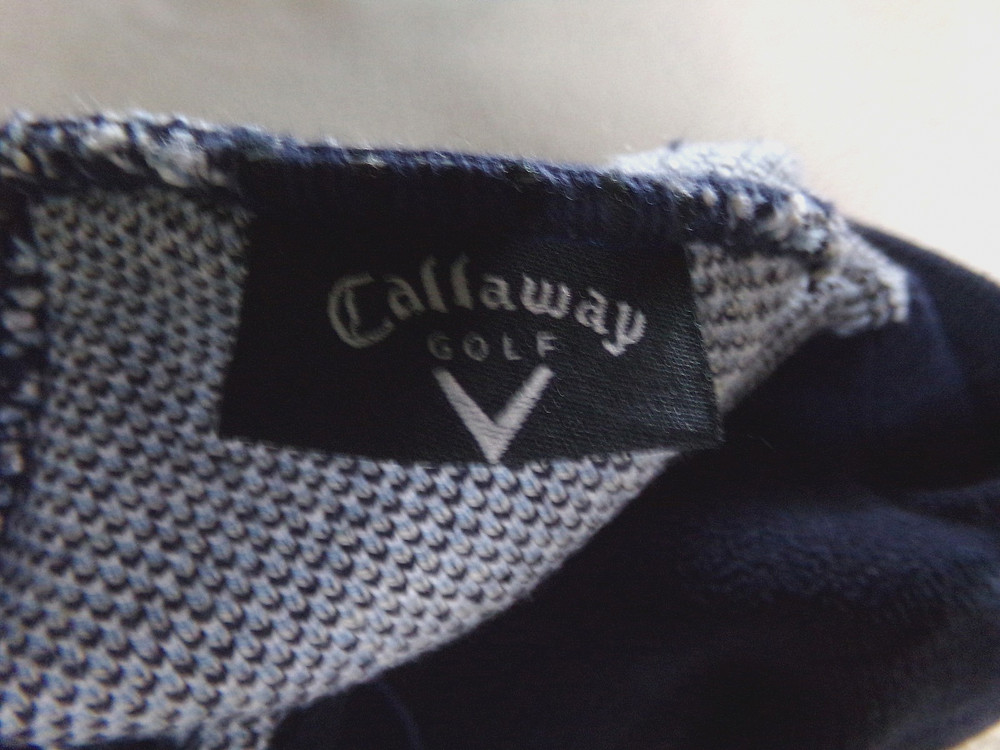 Callaway Golf Knit Hat Blue Argyle Pattern with Logo