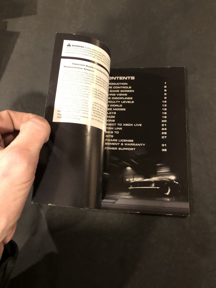 grid xbox 360 Manual only