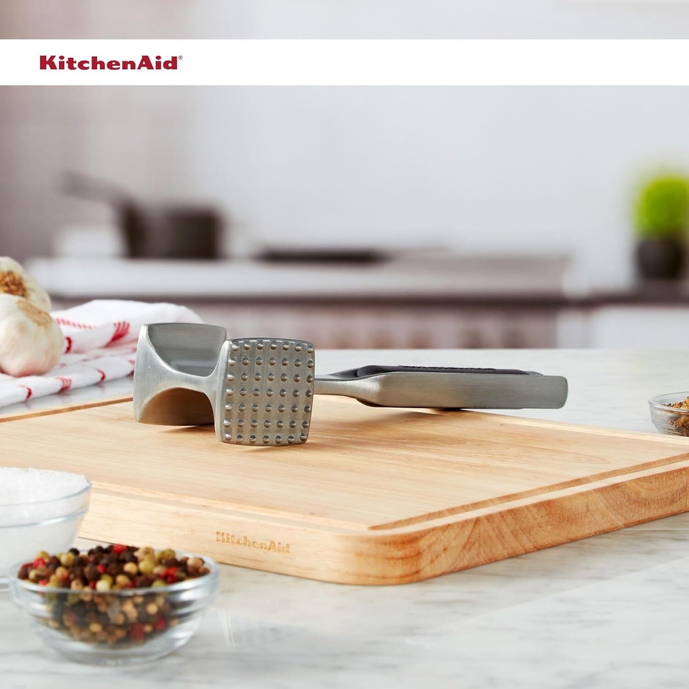 KitchenAid Gourmet Multi Sided Meat Tenderizer for Pounding Meats, Black