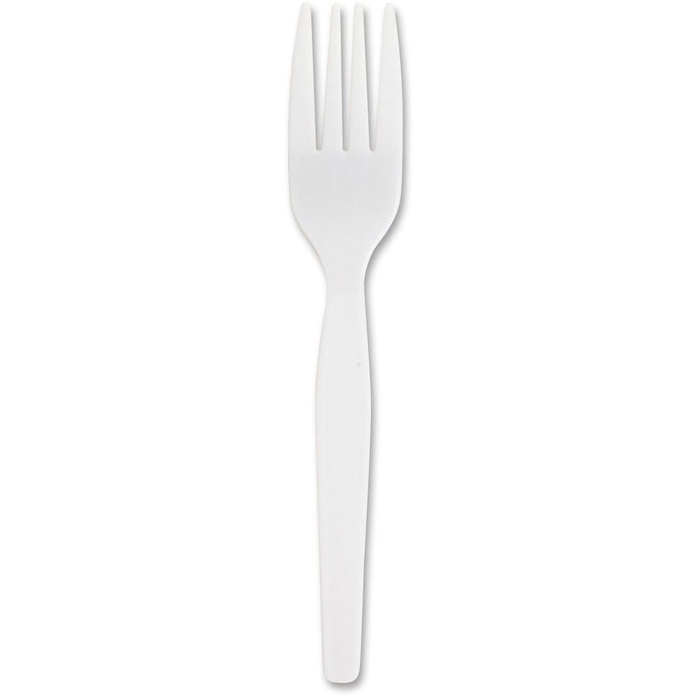 Genuine Joe Forks, Heavy-Weight, 1000/CT, White