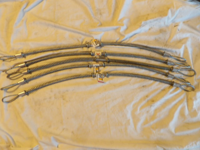 Five 36" Whip Check Air Hose Restraint