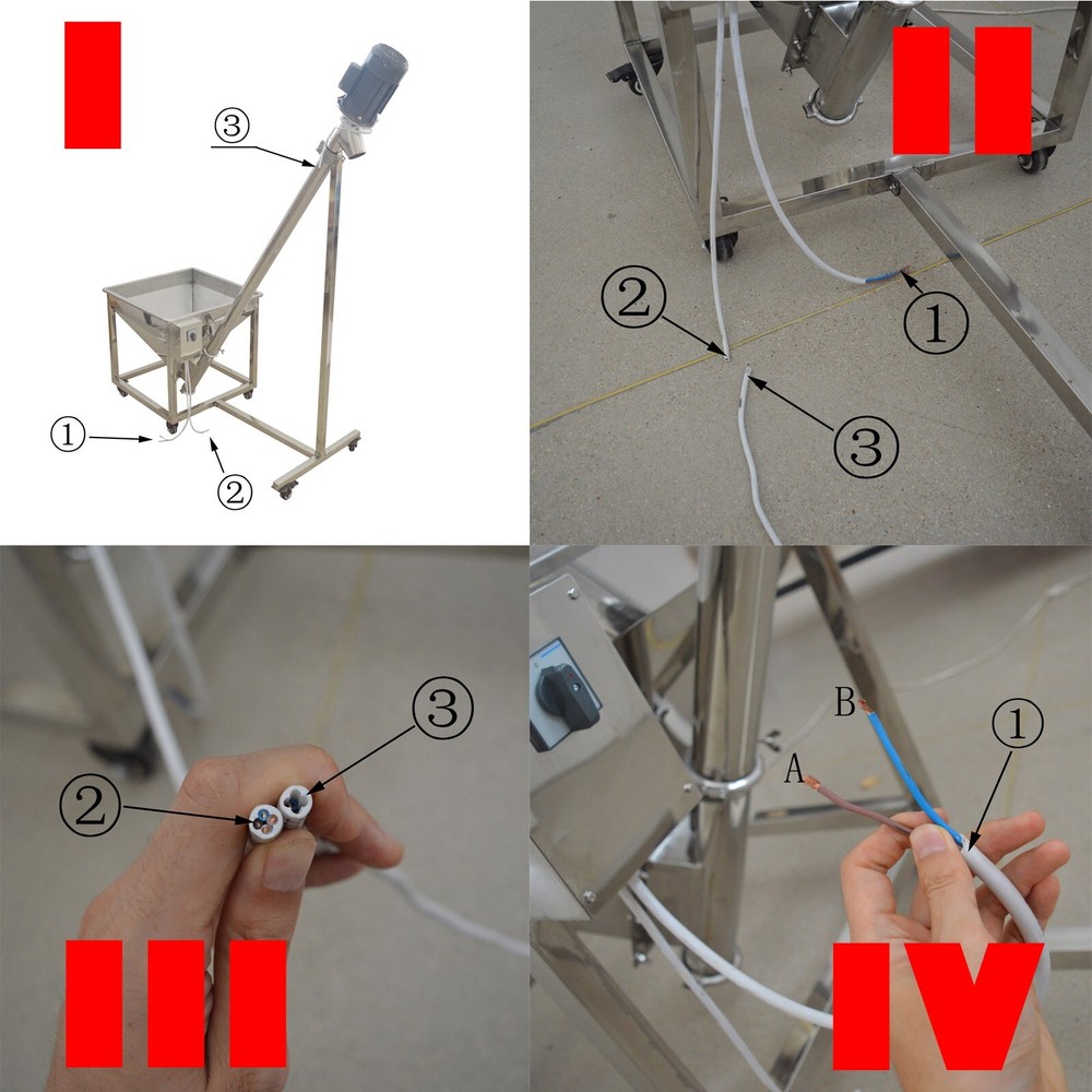 Automatic Spring Feeding Feeder Screw Conveying Inclined Feeding Machine 220V