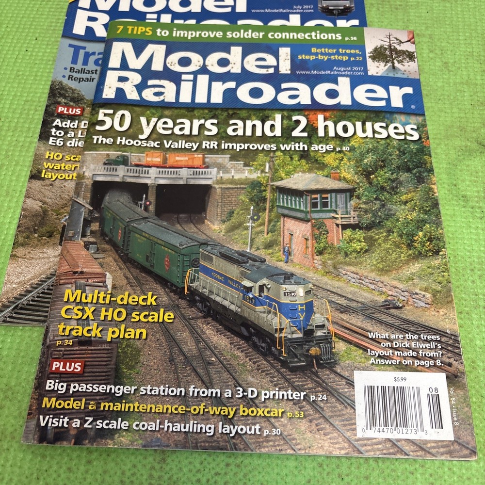 Model Railroader Magazine Lot Year 2017