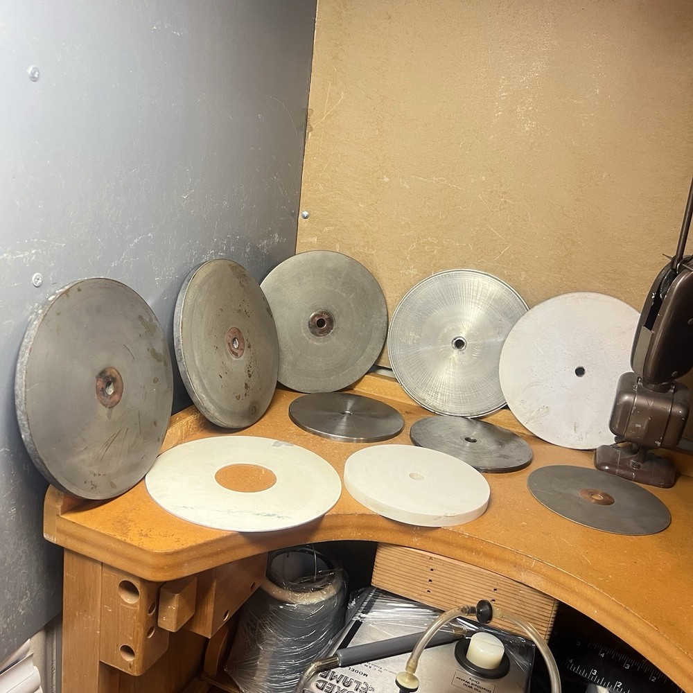 Lapidary Abrasive Flat Polishing Disc’s Wheels For Faceting Machine ~