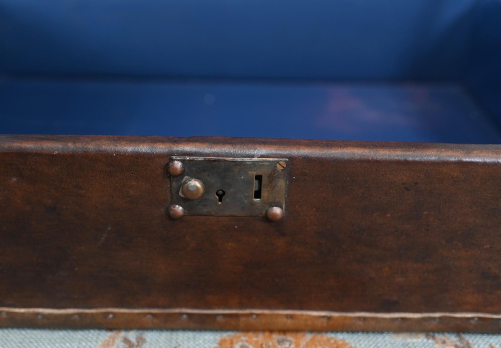 Leather Case Luggage Trunk Coffee Table Box Interior