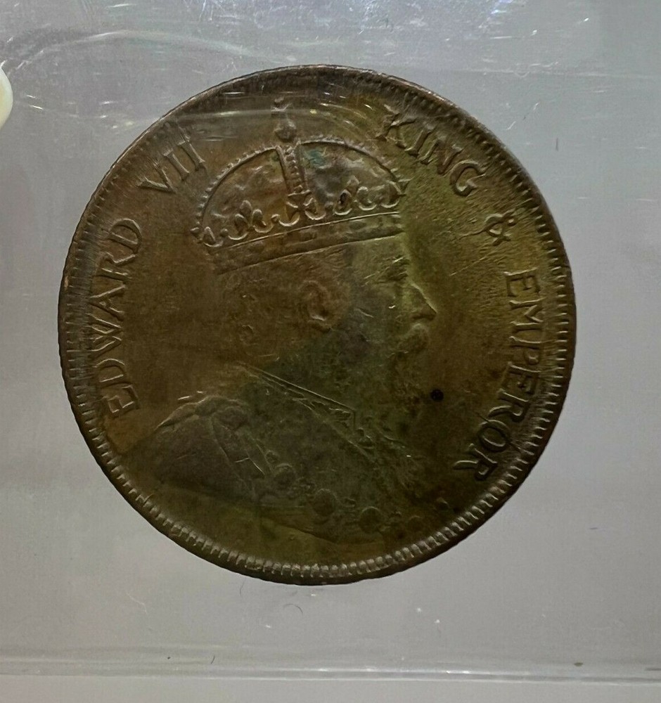 Straits Settlements 1904 Cent KM19 BRN Ch. AU