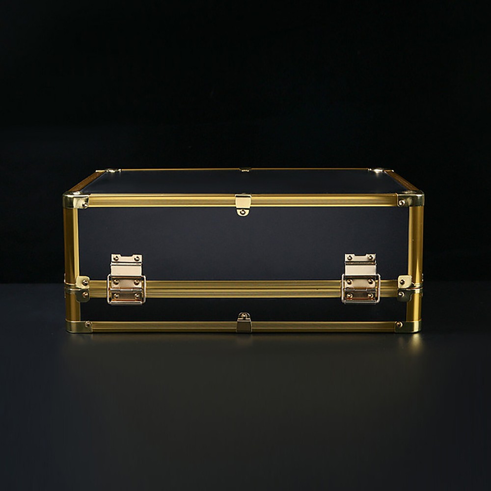 Barber Suitcase Carrying Case Storage Box Clippers Trimmers W/ Password Lock US