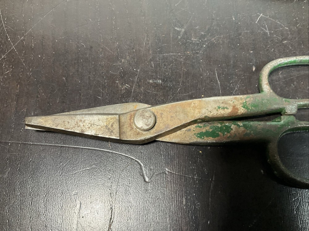 Vintage Crescent Tool Co. 13” & G L 7” Tin Snips