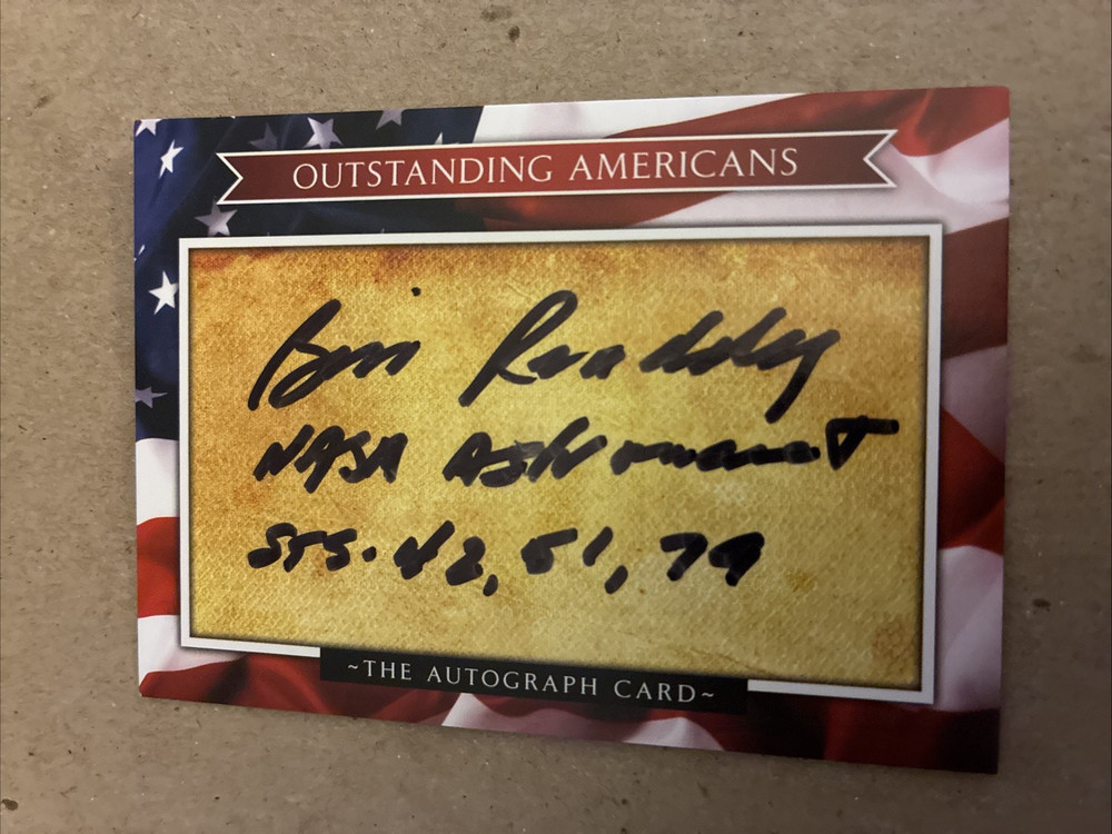 William Bill Readdy Autograph Test Pilot NASA Authentic Hand Signed Card
