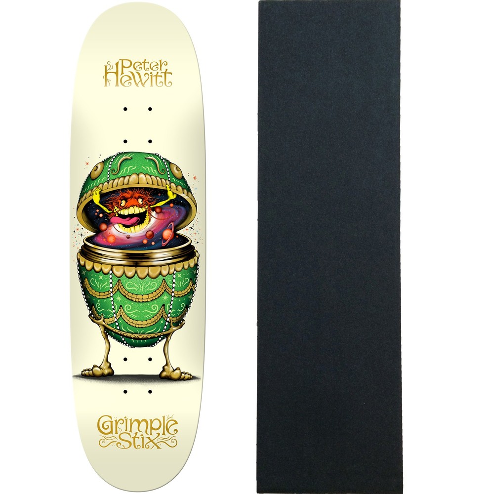 Anti Hero Skateboard Deck Hewitt Grimplstix Fab Egg 8.75" x 31.5" with Grip