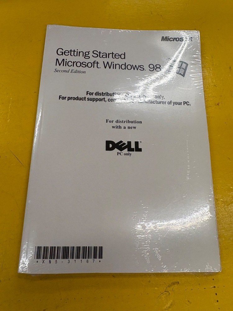 Microsoft Windows 98 Second Edition Getting Started Manual & CD for Dells new