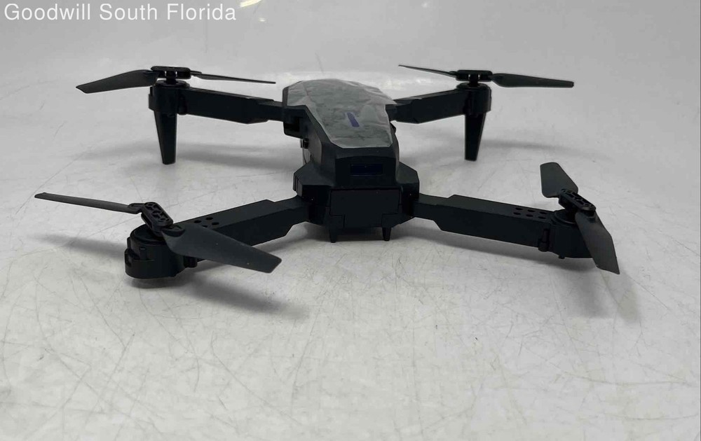 Black Remote Controller Drone With Accessories In Carrying Case No Tested