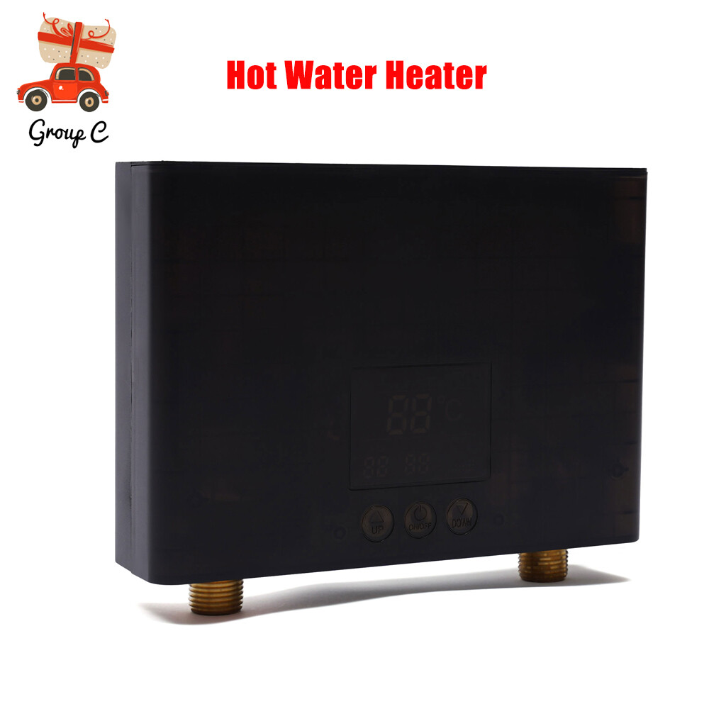 110V Electric Tankless Home Hot Water Heater Whole House Instant Heating 3000W