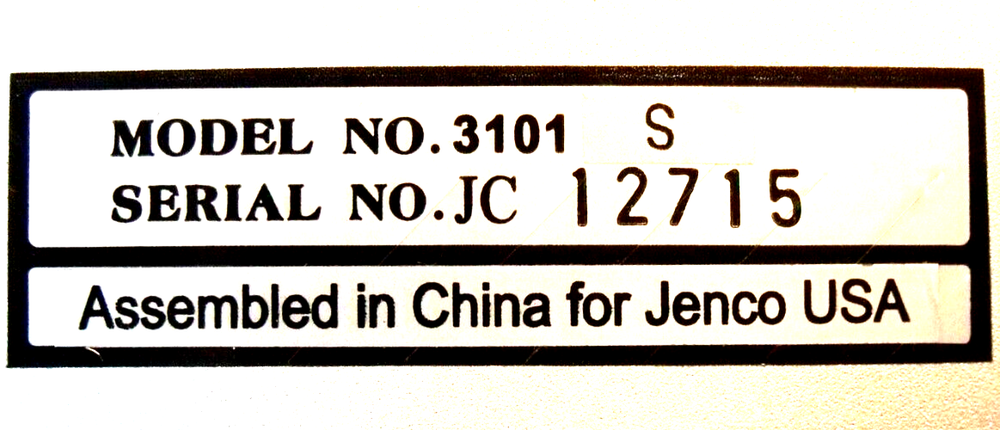 NIB Jenco Model 3101 S Conductivity Controller: 0 to 200 mS/cm Range