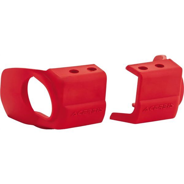 Acerbis - 2726610004 - Fork Shoe Covers, Red