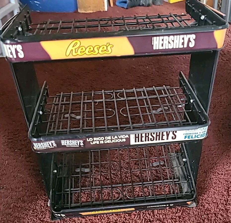 Vintage Hersheys And Recees Candy Rack