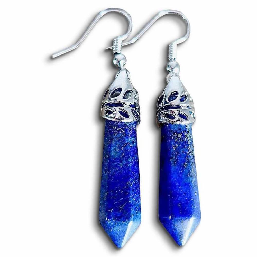 Lapis Lazuli Stone Handmade Earrings