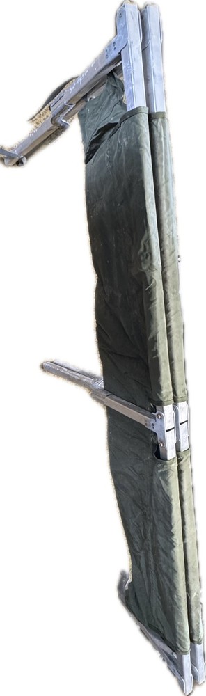 Compact Lightweight FOLDABLE Aluminum Sleeping Cot US Military NO END RODS
