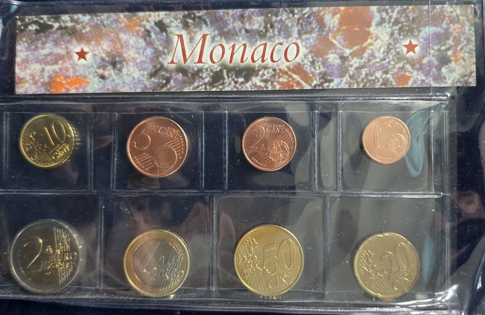 Monaco, coin set 2001/2002 mint