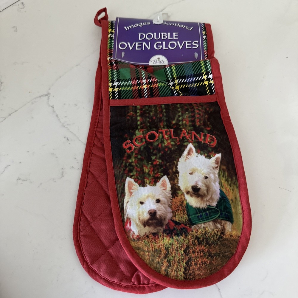 Double Oven Mitt With Westies