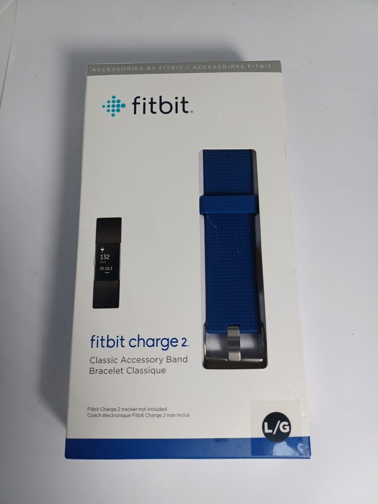 New Fitbit Charge 2 Accessory Band,  Large - Blue
