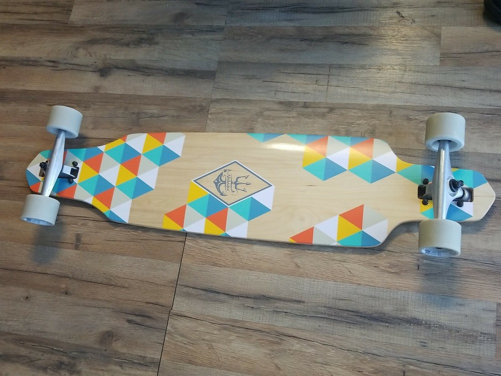 RETROSPEC New Skateboard Complete 41" Rift Drop Through Longboard Volador