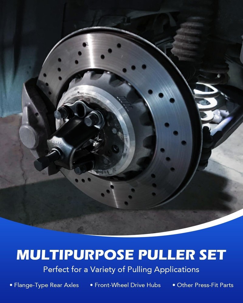Motor Tech 9-Way Slide Hammer Puller Set, Front Wheel Hub Bearing Remover