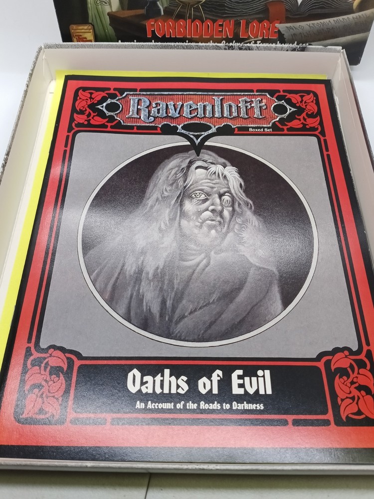 RAVENLOFT Forbidden Lore - AD&D 2nd Ed Boxed Set - TSR 1992 - Complete Unused