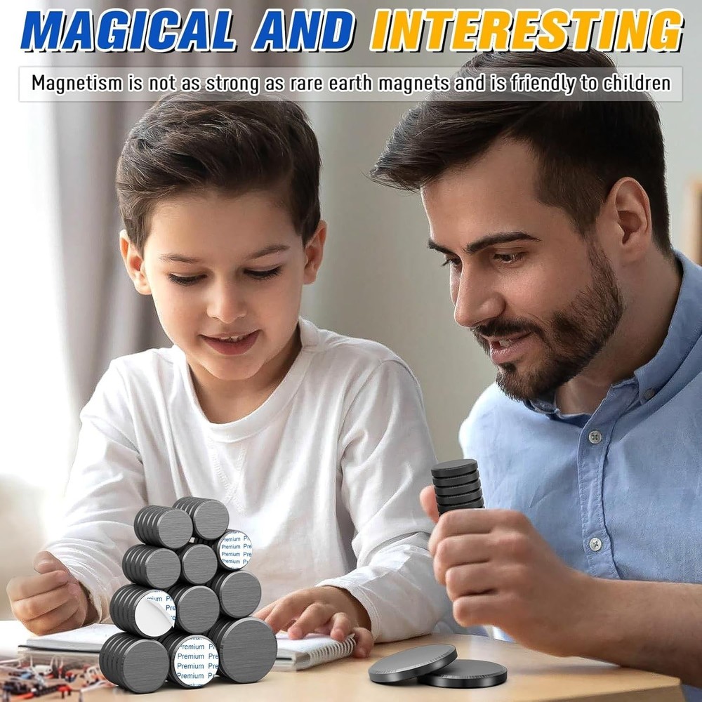 20-Pcs Ceramic Craft Discs with Adhesive - Perfect for Projects