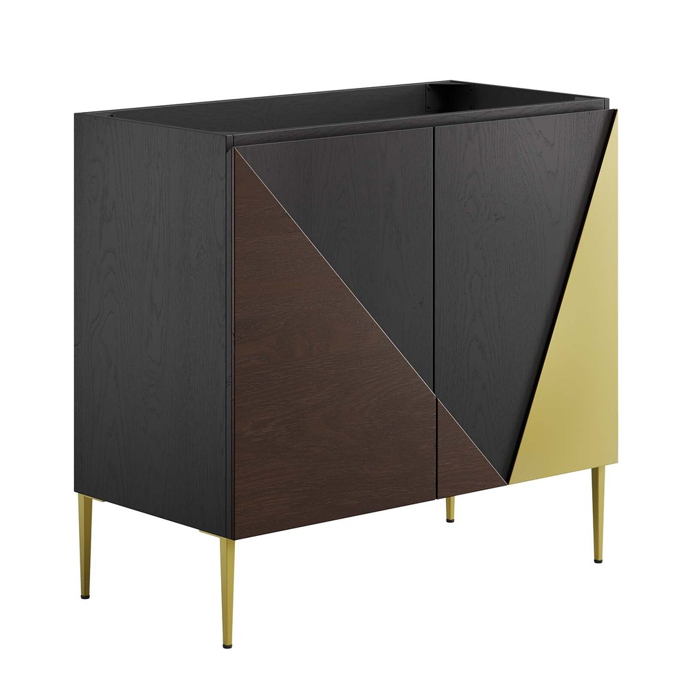Modway Alchemist 36" Bathroom Vanity in White Black