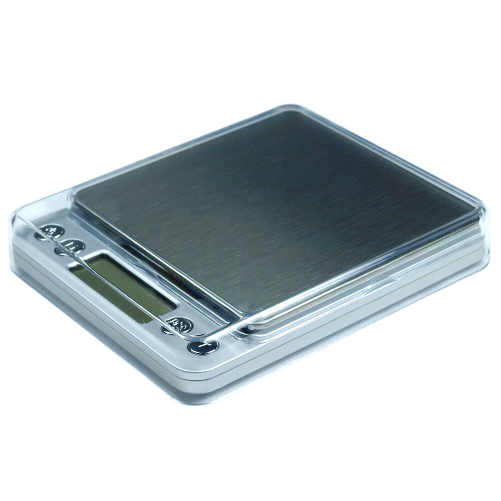 2000g x 0.1g Digital Scale Portable Precision Scale with Trays & PCS Counting