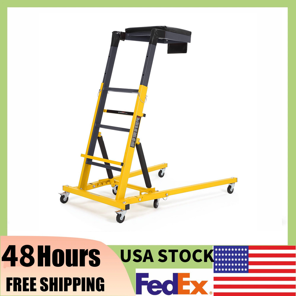 400LBS Automotive Topside Creeper Adjustable 49"-69" Foldable Engine Creeper