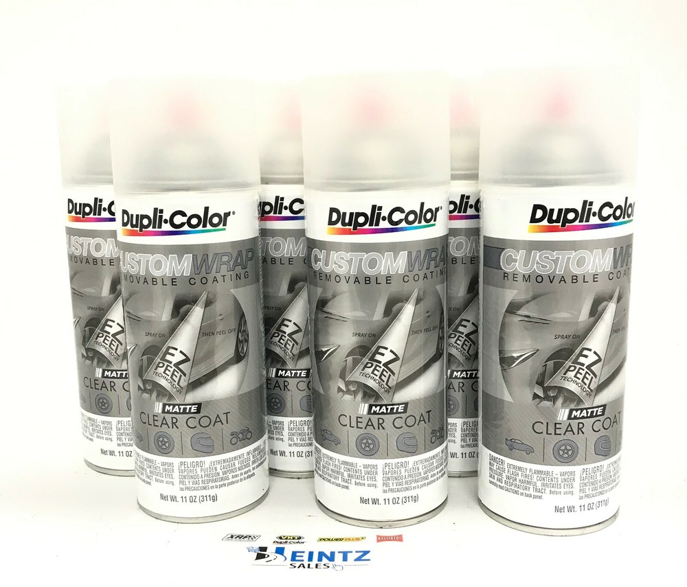 Duplicolor CWRC900-6 PACK MATTE CLEAR CustomWrap - EZ Peel Technology - 11oz