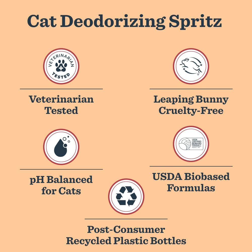 Clean Day Cat Deodorizing Spray, White Peach Scent, 8oz