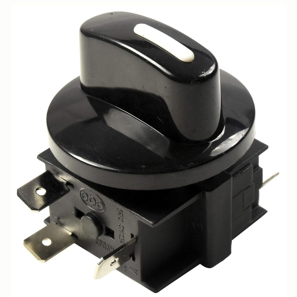 15A Adjustable Rotary Switch for 120V-250V Systems - Quick Connect & Flush Mount