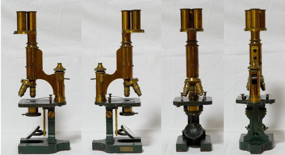 microscope antique vintage collectible E. mester's bacterial microscope