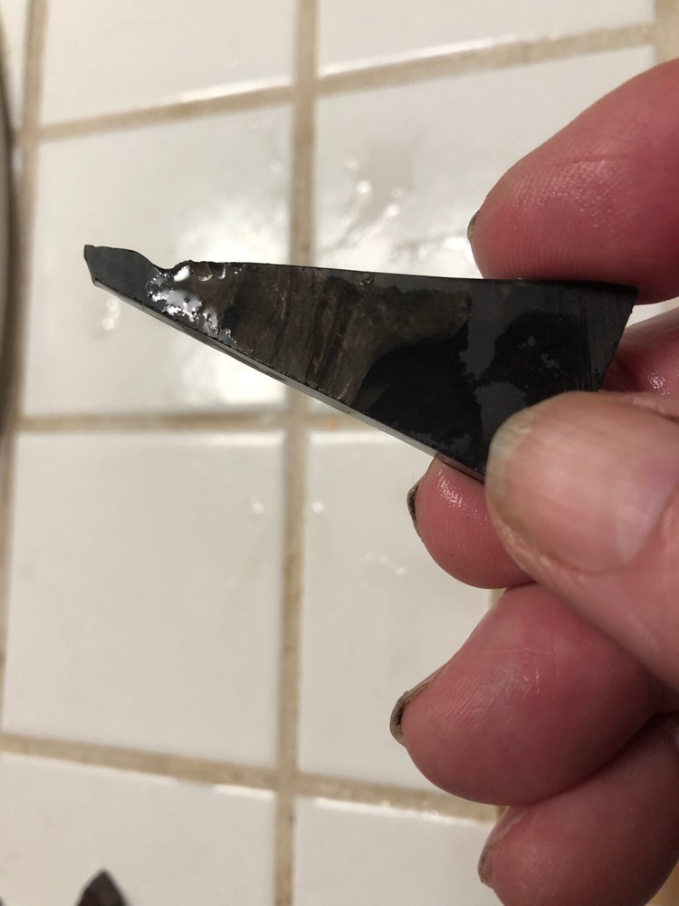 OBSIDIAN and slag glass Flint Knapping Primitive preforms great gem quality