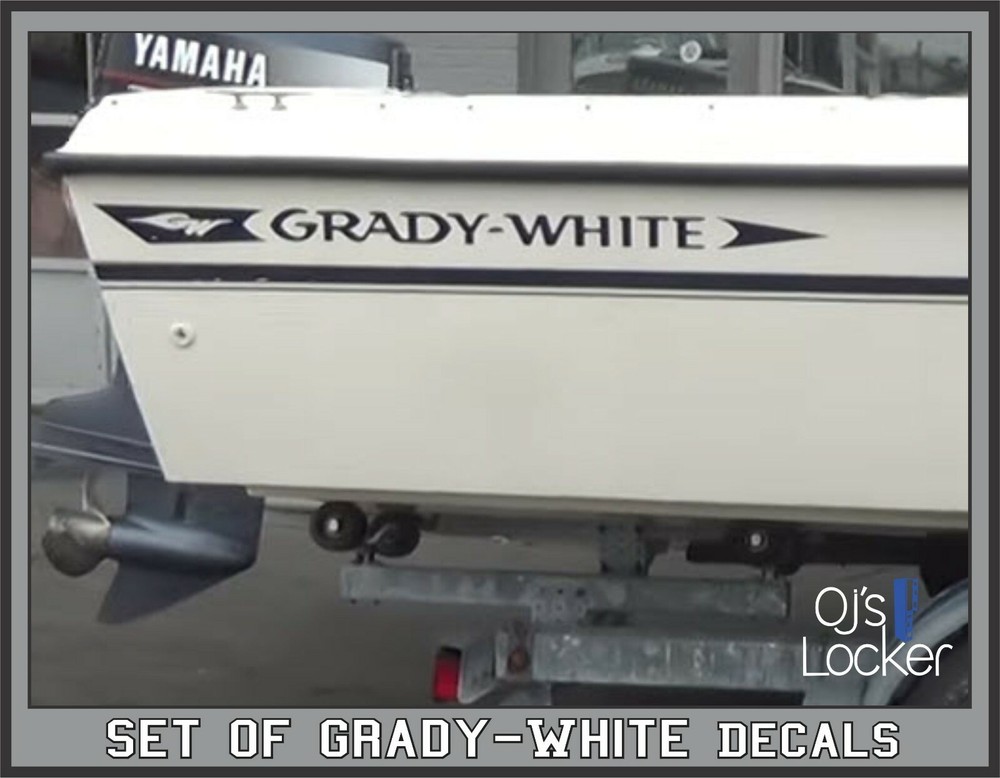 Grady White-Sailfish 25 Hull Replacement Decals Set