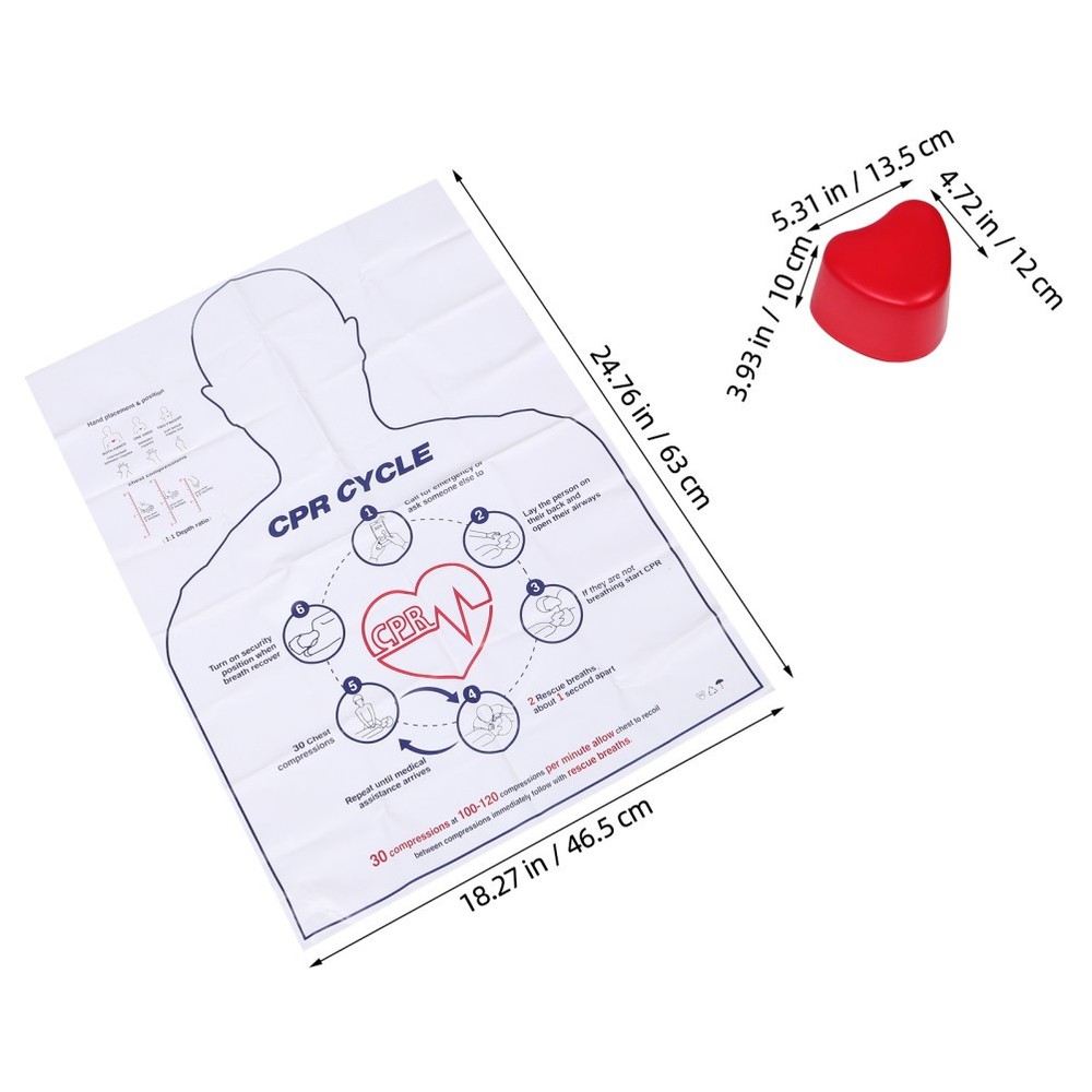 Cardiac Training Model Cpr Practice Tool for Beginners Compression Aid