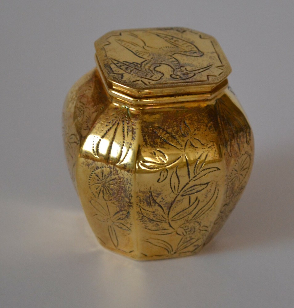 MMA GOLD PLATED STERLING FALCON  BIRD BOX