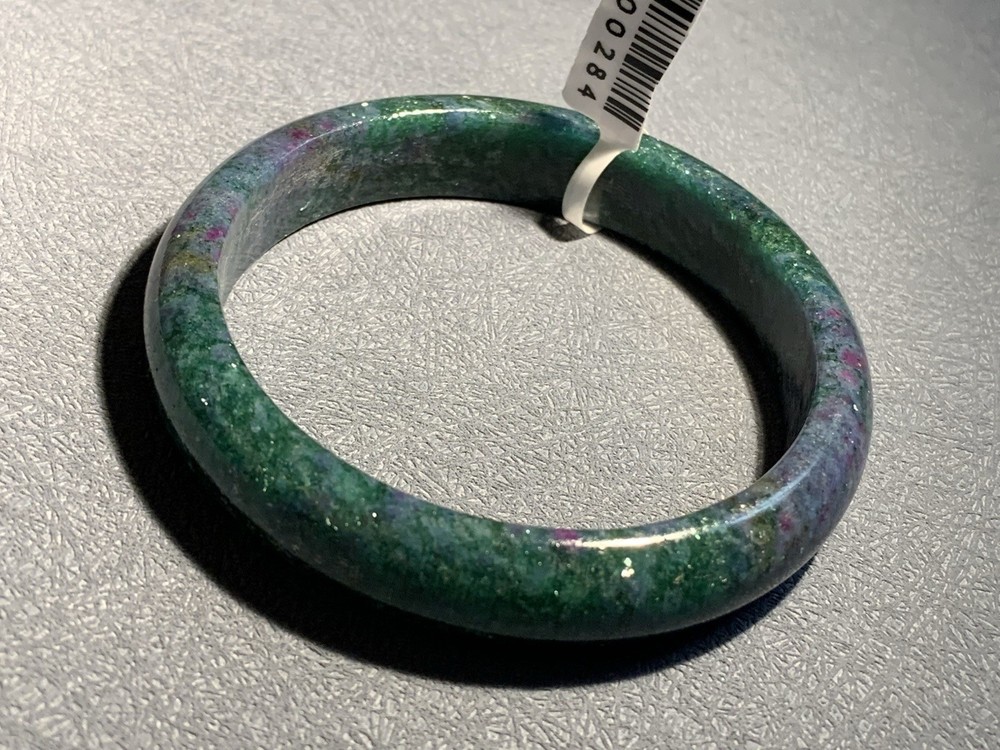 58.5mm Natural High Grade Ruby Zoisite Bangle/Crystal Gem Bangle