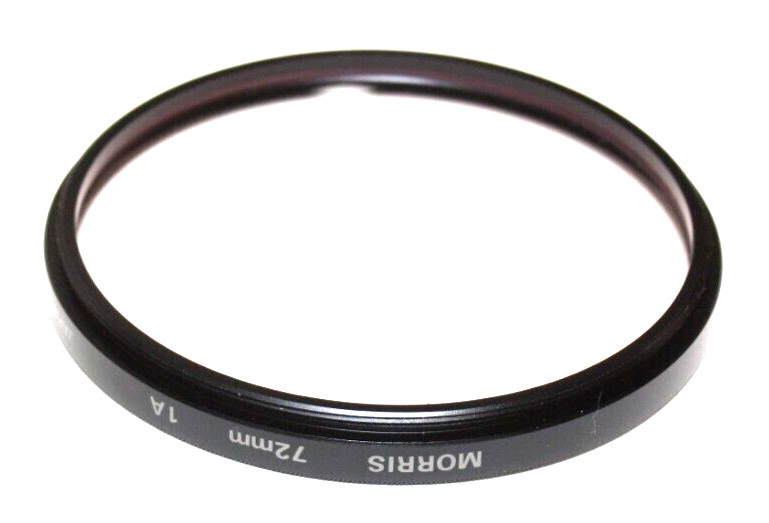MORRIS 72MM -1A FILTER WITH STORAGE CASE AND INSTRUCTIONS