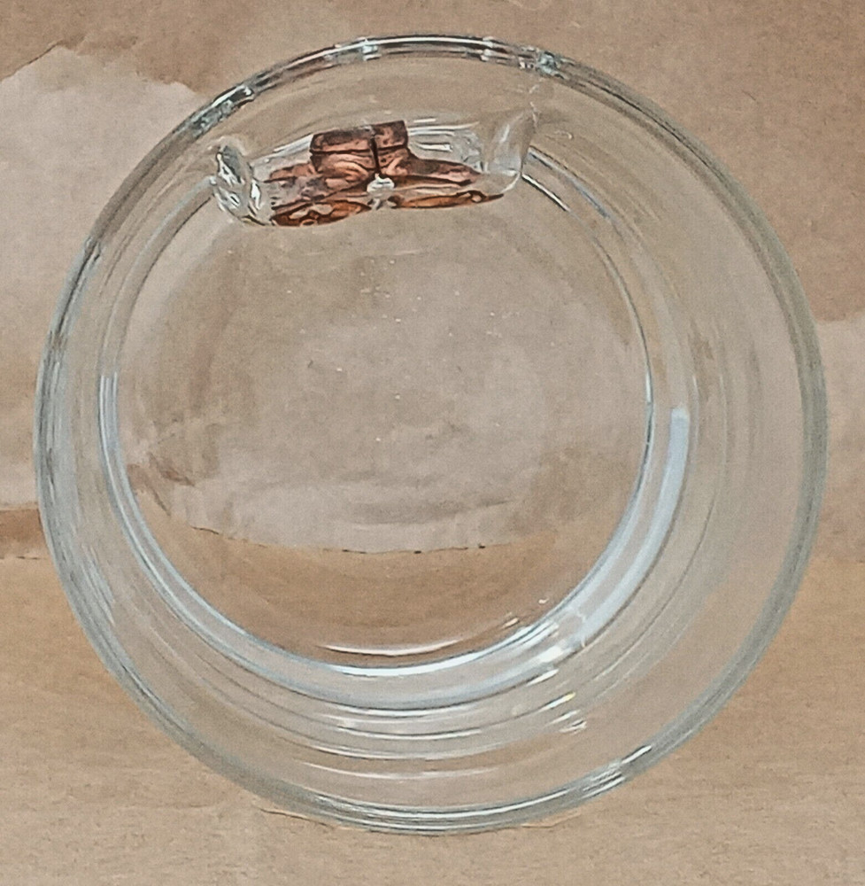 Bullet Embedded Clear Drinking Glass rocks whiskey etched WAHI forensics theme